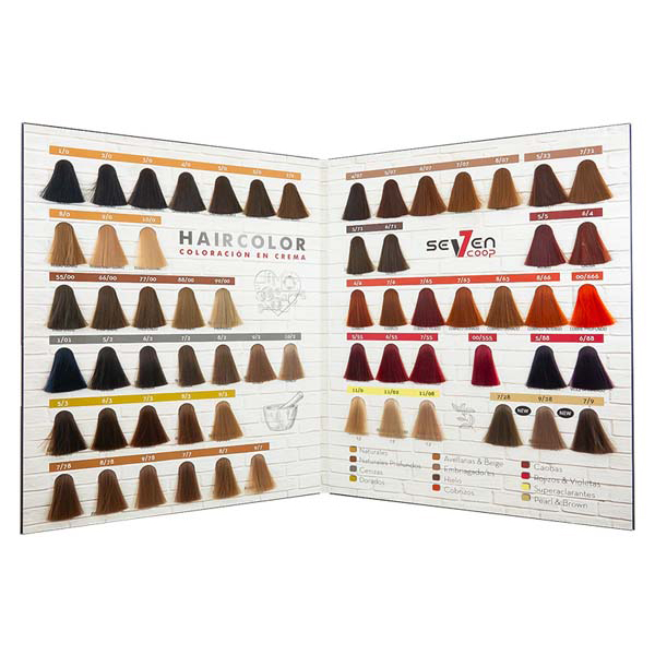 Carta de color Seven Coop Hair Color