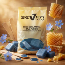 Cera de baja fusión azul Seven Coop 1 kg, imagen de marca