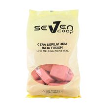 Cera depilatoria de baja fusión Seven Coop 1 kg rosa