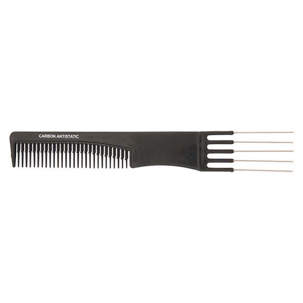 SEVEN COOP PEINE CARBONO ANTIESTÁTICO AHUECADOR 5 PÚAS METAL 192 MM