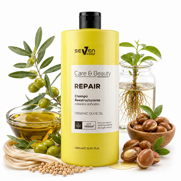 Champú Repair Care & Beauty Seven Coop, imagen de marca